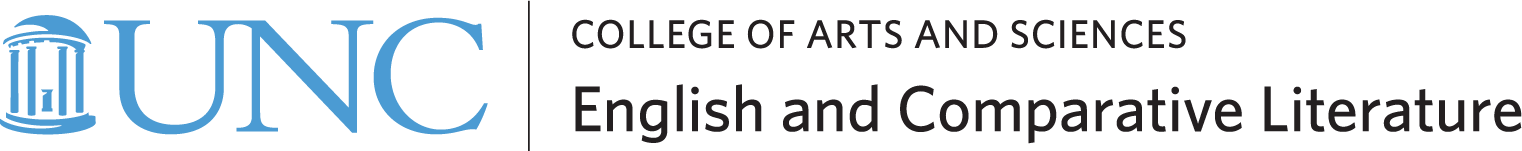A logo for the Department of English and Comparative literature in the UNC College of Arts and Sciences.